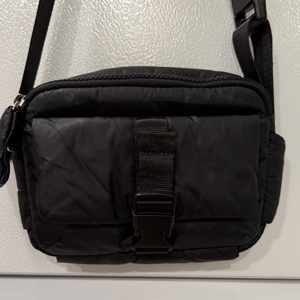 Happily Grey Fabric Crossbody Bag